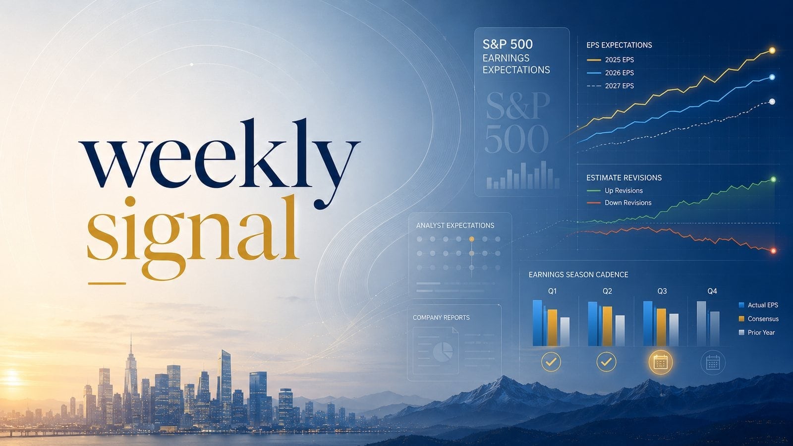 Weekly Signal cover — earnings-dashboard: Financials — The Early Warning Has Turned, for Now